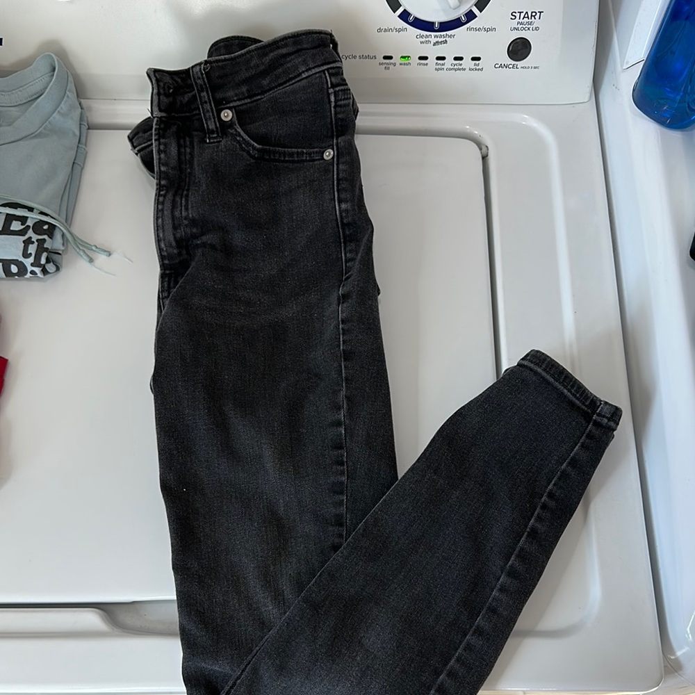 Calvin Klein high rise skinny - dark wash jeans